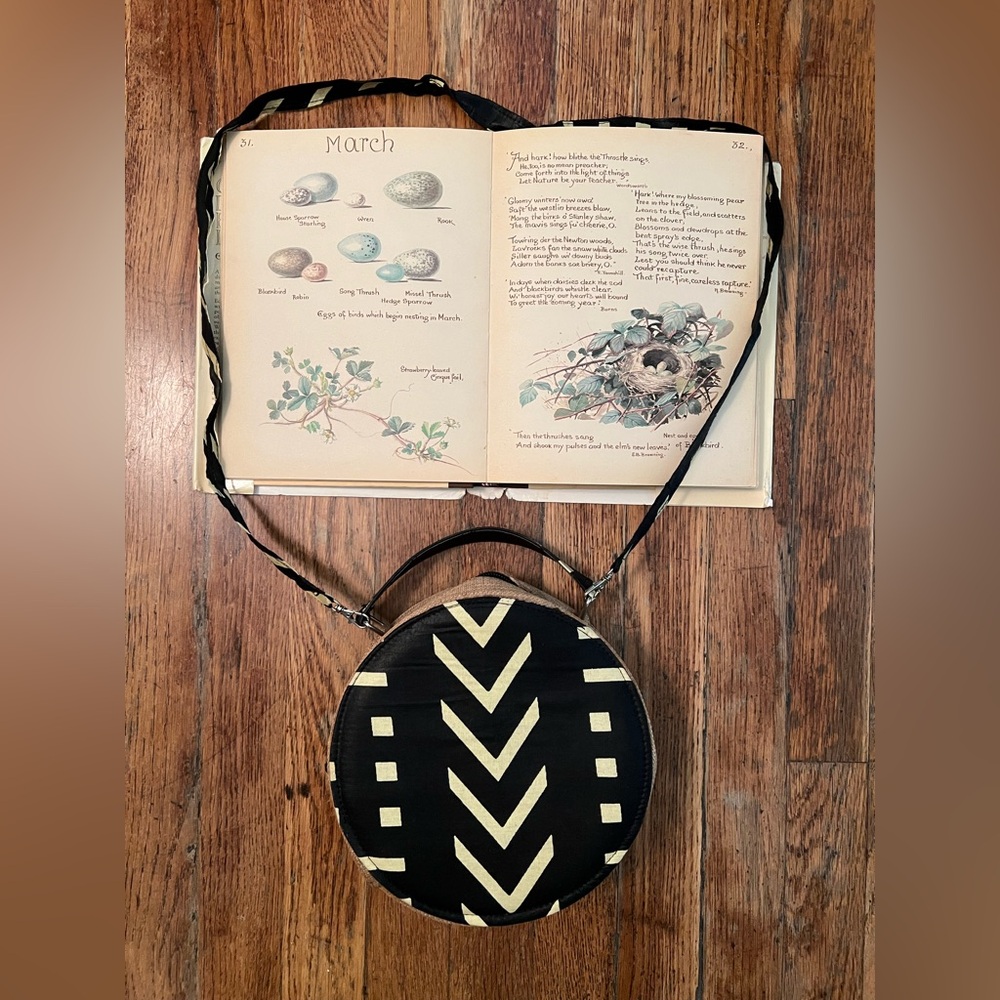 African Boho Round Circular Bag